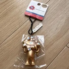 ミャクミャク　立体PVCキーホルダー　金色　EXPO2025