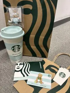 スタバ★ gelato pique コラボ　ベアリスタキャップ