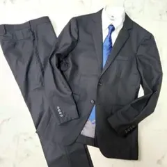 【ORIHICA】極美品✨ ストライプ ブラック 175cm程度　L(Y6)