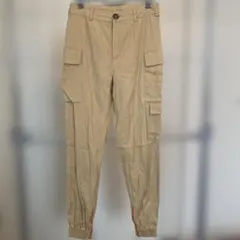 ベージュ カーゴパンツ 4ポケット
