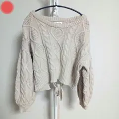 15● Bye Bye バイバイ バックリボンニット セーター Mサイズのサムネイル