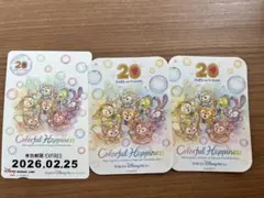 ダッフィー＆フレンズ ステッカー2枚　20周年記念