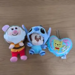 ディズニー ぬいぐるみマスコット 3点セットのサムネイル