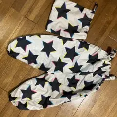 星柄 プレイウェア 砂場着 収納袋付き