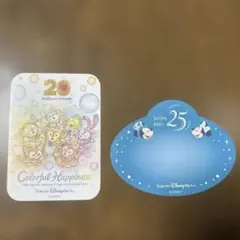 東京ディズニーシー ステッカー　25周年 ダッフィーフレンズ　20周年
