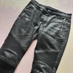 BALMAIN バルマン バイカーパンツ コーティング archive - メルカリ