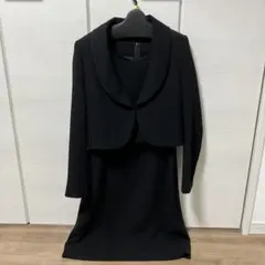 ３点セットブラックワンピース（長袖・半袖ジャケット付き）