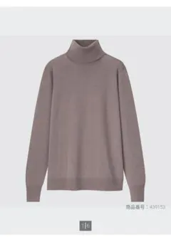 新品未開封　エクストラファインメリノタートルネックセーター　XXL　ブラウン