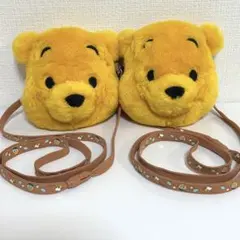 くまのプーさん ペア フェイスパスケースプーさん ショルダー ペア ディズニー