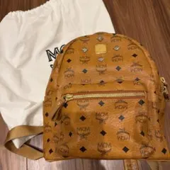 M C M スタッズ バックパック ブラウン リュック flexwitme - メルカリ