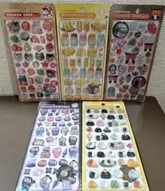 【正規品】ボンボンドロップシール 和柄 5種セット