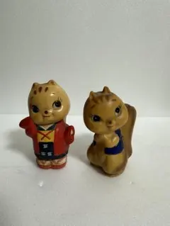 ソフビ貯金箱サイギン 埼玉銀行 リコちゃん 2体まとめて 昭和レトロ 中古品