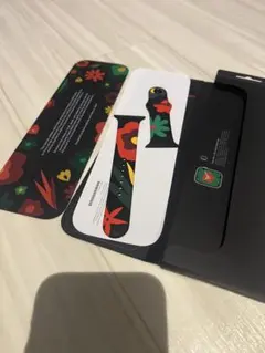 Apple Watch 花柄 シリコンバンド45mm M/L