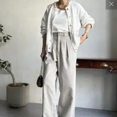 CANAL JEAN HARING クラシックタックパンツ ベージュ S - メルカリ
