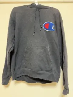 Champion ブラックフード付きパーカー