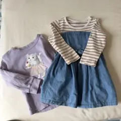 トップスとワンピース2枚セット