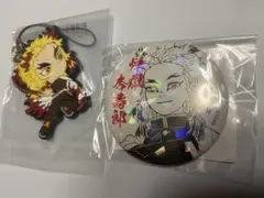 鬼滅の刃 オールスター缶バッジ ラバーストラップ ラバスト 煉獄杏寿郎