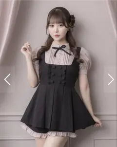 pium ヨーク切替ハートボタンニット ピンク 半袖 - メルカリ