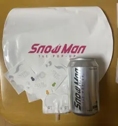 SnowMan 1st POPUP 韓国ソウル限定缶 カフェ 風船 ステッカー