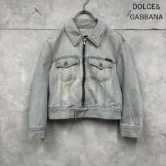 DOLCE&GABBANA Gジャン アイスブルー イタリア製 N2643