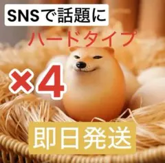 柴犬スクイーズ しばこ　しばいぬ　 卵型 ハード　フィギア シバイヌ 4個セット