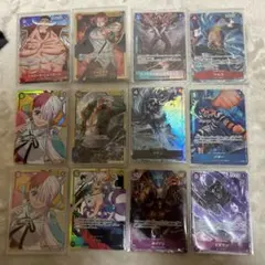 ワンピース カードパラレル，シークレットレア12枚セット