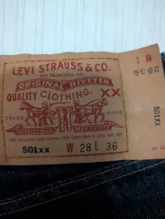 Levi's 501 W28 USA製 ボタン裏553 サンベニート 濃紺