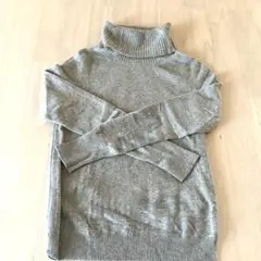 UNIQLO カシミヤ　タートルネック　セーター　グレー　Mサイズ