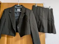 ZARAザラチェックセットアップダークブラウン　ジャケットМ プリーツスカートS