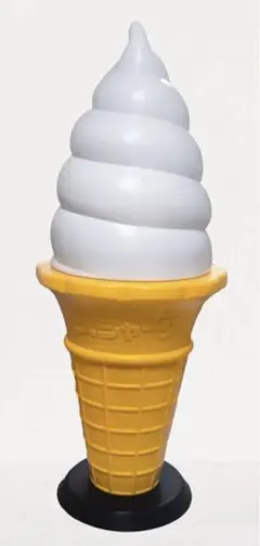 スジャータ TOMI レトロソフトクリーム看板（業務用・照明付き）93cm