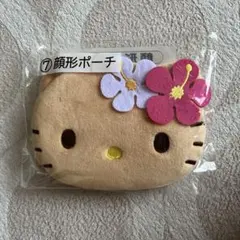 ハローキティ　1番くじ　顔型ポーチ　1番くじ　当たりくじ　日焼けキティ