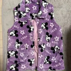 ミッキーマウス柄 フリーススリーパー