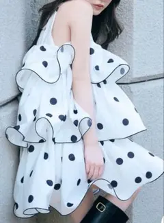 BELEAR MIMI ベリアミミ ボリュームシフォンキャミワンピース - メルカリ