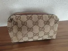【未使用】GUCCI GGキャンバス ラブリーハート 化粧ポーチのサムネイル