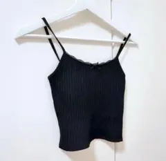 ZARA レースアップリケクロップド丈トップスのサムネイル