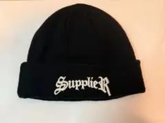 SUPPLIER ニット帽 ビーニー ブラックのサムネイル