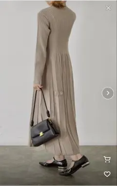 ロングワンピース 長袖 冬