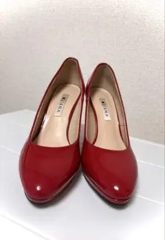 D.IANAエナメル ハイヒール レッド 23.5㎝