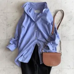 美品 ミューズ ドゥーズィエムクラス OXFORD BD シャツジャケット 紺F 良品 ミューズ ドゥーズィエムクラス OXFORD BD シャツジャケット 紺F