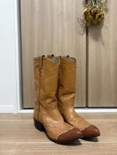 Tony Lama ウエスタンブーツ レザー ブラウン Tony Lama ウエスタンブーツ ブラウン レザー - メルカリ