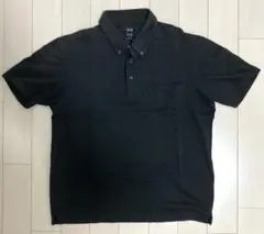 ユニクロ　エアリズムポロシャツ　半袖 ブラック XLサイズ