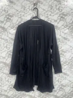 Le souk ルスーク ロングカーディガン ブラック 11号 L トッパーのサムネイル