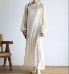 sakishimatokyo フラワーティアードワンピース アイボリー