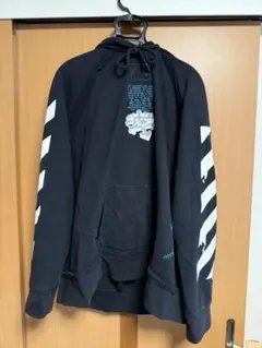 OFF-WHITE フード付き長袖Tシャツ ブラック - メルカリ