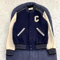 16716✨CELINE クラシック テディジャケット スタジャン 切替 46