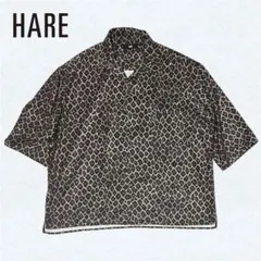 HARE ハレ レオパード柄 半袖シャツ オープンカラー 豹柄 フリーサイズのサムネイル