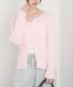 RETRO GIRL レトロガール チビ釦 ニット カーディガン ピンク 完売品