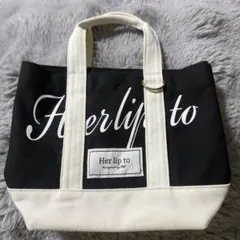herlipto HLT Canvas Mini Tote black - メルカリ