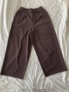 【美品】grove ワイドパンツ ブラウン M