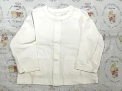 【90㎝】ユニクロ エアリズム カーディガン 羽織り ホワイト　子供服